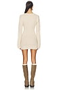 view 3 of 3 August Fluffy Mini Dress in Oat