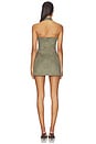view 3 of 3 Amelia Faux Suede Mini Dress in Olive