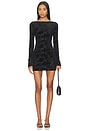 view 1 of 4 VESTIDO VELERA MINI in Black Burnout