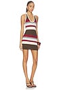 view 2 of 3 Effie Halter Mini Dress in Multi Stripe