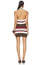 view 3 of 3 Effie Halter Mini Dress in Multi Stripe