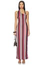view 1 of 4 Sherri Asymmetrical Maxi Dress in Multi Stripe