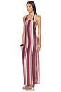 view 3 of 4 Sherri Asymmetrical Maxi Dress in Multi Stripe