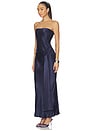view 2 of 3 Angie Tie Front Maxi Dress in Navy