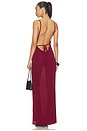 view 4 of 4 VESTIDO JOY MAXI in Burgundy