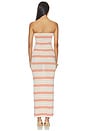 view 3 of 4 Celia Shimmer Maxi Dress in Peach Stripe