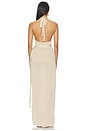 view 3 of 4 VESTIDO TIARE SHIMMER MAXI in Beige