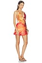 view 2 of 3 VESTIDO CATTLEYA COWL MINI in Floral