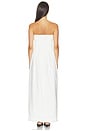 view 3 of 4 ROBE INES STRAPLESS MAXI in White