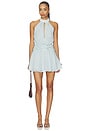 view 1 of 4 Brielle Mini Dress in Blue Polka Dot