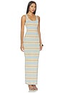 view 2 of 4 VESTIDO MALINA SHIMMER MAXI  in Blue Stripe