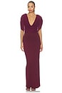 view 2 of 4 VESTIDO MARNIE REVERSIBLE MAXI  in Oxblood Red