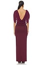 view 4 of 4 VESTIDO MARNIE REVERSIBLE MAXI  in Oxblood Red