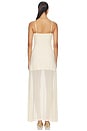 view 3 of 3 ROBE MAXI EN MESH ALESSANDRA  in Vanilla