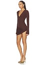 view 4 of 4 Vesna Mini Dress in Chocolate