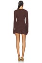 view 5 of 4 Vesna Mini Dress in Chocolate
