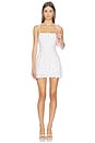 view 1 of 4 Jenna Mini Dress in White Ditsy