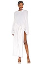 view 1 of 3 VESTIDO MIDI TIED UP in White