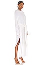 view 2 of 3 VESTIDO MIDI TIED UP in White