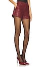 view 2 of 6 x REVOLVE Wendy Faux Leather Shorts in Burgundy