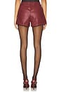 view 4 of 6 x REVOLVE Wendy Faux Leather Shorts in Burgundy