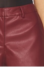 view 6 of 6 x REVOLVE Wendy Faux Leather Shorts in Burgundy