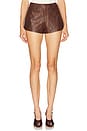 view 1 of 6 x REVOLVE Wendy Croc Mini Short in Brown