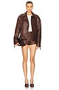 view 5 of 6 x REVOLVE Wendy Croc Mini Short in Brown