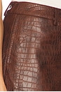 view 6 of 6 x REVOLVE Wendy Croc Mini Short in Brown