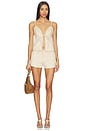 view 5 of 6 Wes Faux Suede Fringe Short in Chalk