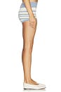 view 3 of 6 Vega Knit Short in Blue Stripe