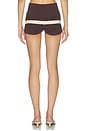 view 4 of 6 Carla Short in Chocolate Stripe