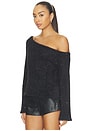 view 2 of 4 Crystal Sequin Knit Jumper in Black