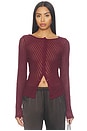 view 1 of 5 Norah Cardigan in Cherry