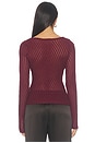 view 4 of 5 Norah Cardigan in Cherry