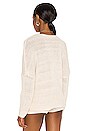 view 3 of 4 Double Cross Knit Sweater in Cream