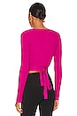 view 3 of 4 Prima Knit Top in Fuchsia
