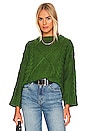 view 1 of 4 x REVOLVE Carrie Cable Knit Pullover in Green