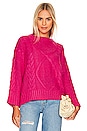 view 1 of 4 x REVOLVE Carrie Cable Knit Pullover in Pink