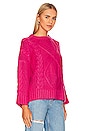 view 2 of 4 x REVOLVE Carrie Cable Knit Pullover in Pink