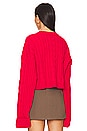 view 3 of 4 Nellie Crop Sweater in Red