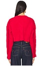 view 3 of 4 LAINE ケーブルカーディガン in Red