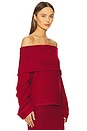 view 2 of 4 Quinn Off The Shoulder Jumper in Red