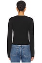 view 3 of 4 August Button Down Top in Black