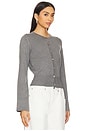 view 2 of 4 August Button Down Top in Grey