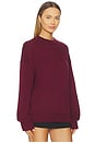view 2 of 5 Elm Crew Knit Sweater in Cabernet