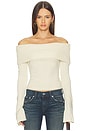 view 1 of 4 OFF SHOULDER セーター in Winter White