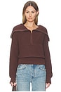 view 2 of 5 Hayley Zip Jumper in Chocolate