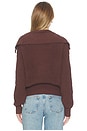 view 4 of 5 Hayley Zip Jumper in Chocolate