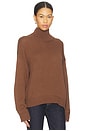 view 2 of 4 Elm High Neck Knit Jumper in Mocha
